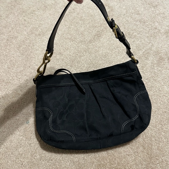 Black Coach Women's Bag & Coin Wallet - Picture 1 of 5